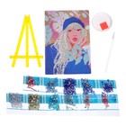 Алмазная мозаика с частичным заполнением на подставке «Модница» 13х19 см - Фото 3