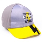 Кепка детская Future rock star, серая, р-р 54 - Фото 3
