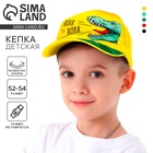 Кепка детская Roar Roar, жёлтая, р-р 54 - Фото 1