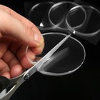 Накладка мебельная круглая ТУНДРА, d=70 мм, 4 шт, прозрачная - фото 804778992