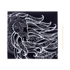 Гравюра «Лошадь», 19×19, с металлическим эффектом, золото - Фото 2