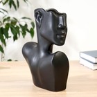 Ваза «Изящный профиль», h=28 см, керамика, чёрная - Фото 2