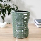 Ваза «Алонсо», h=21 см, d=15 см, керамика, зелёная  (артикул 7549273)  большой выбор товаров оптом и в розницу по низким ценам с доставкой