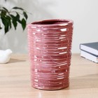 Ваза «Алонсо», h=21 см, d=15 см, керамика, розовая  (артикул 7549275)  большой выбор товаров оптом и в розницу по низким ценам с доставкой