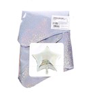 Воздушный шар фольгированный 10'' «Звезда», голография, серебряный - Фото 3