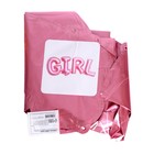 Шар фольгированный 16" Надпись Girl, цвет розовый - Фото 2