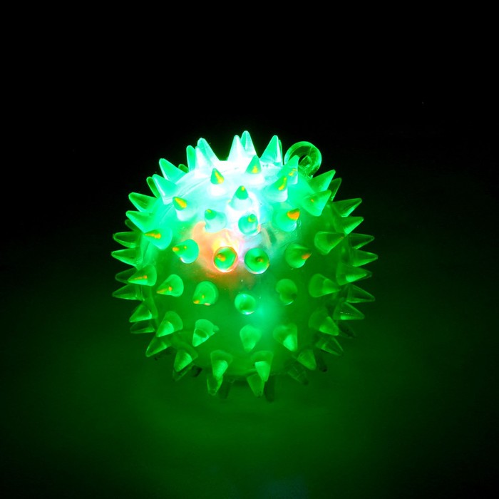 Мяч световой «Дино», цвета МИКС, в шоубоксе - фото 1905966676