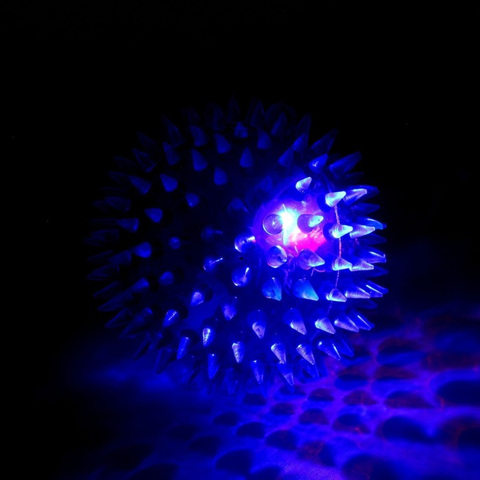 Мяч световой «Зверятки», цвета МИКС, в шоубоксе - фото 1885347277