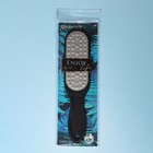 Тёрка для ног «Enjoy», лазерная, двусторонняя, прорезиненная ручка, 25,5 см, в PVC - чехле, цвет чёрный - фото 10200613