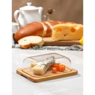 Маслёнка - сырница Доляна, бамбук, 15×12.5×5.5 см - Фото 8