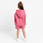 Костюм детский (толстовка, шорты) KAFTAN Basic line, рост 110-116 см, фуксия - Фото 3