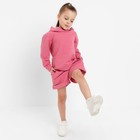 Костюм детский (толстовка, шорты) KAFTAN Basic line, рост 110-116 см, фуксия - Фото 4