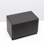 Коробка самосборная, черная, 26,5 х 16,5 х 19 см - фото 9265523