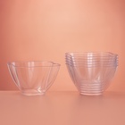 Форма одноразовая для фуршета «Цветок», 350 мл, пластик, прозрачная - Фото 3