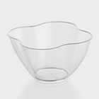 Форма одноразовая для фуршета «Цветок», 350 мл, пластик, прозрачная - Фото 5