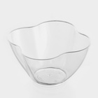 Форма одноразовая для фуршета «Цветок», 350 мл, пластик, прозрачная - Фото 4