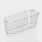 Креманка одноразовая для фуршета «Лимончелло», 100 мл, пластик, овальная, прозрачная - Фото 3