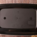 Контейнер одноразовый с крышкой, 830 мл, пластик, чёрный - Фото 4