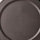 Контейнер одноразовый с крышкой, 530 мл, круглый, пластик, чёрный - Фото 4