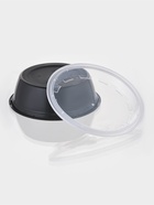 Контейнер одноразовый с крышкой, 530 мл, круглый, пластик, чёрный - Фото 4