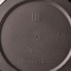 Контейнер одноразовый с крышкой, 530 мл, круглый, пластик, чёрный - Фото 9