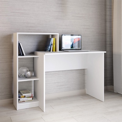 Стол компьютерный «Квартет - 2», 2 полки, 1250×500×1020 мм, цвет белый