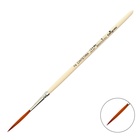 Кисть лайнер для рисования, синтетика, № 2, Calligrata, круглая, деревянная ручка - Фото 4