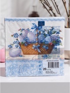 Салфетки бумажные «Пасхальная корзина», 3 слоя, 33х33 см, 20 шт - Фото 2