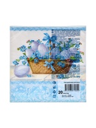 Пасхальные салфетки бумажные Art Bouquet «Пасхальная корзина», 3 слоя, 33х33 см, 20 шт (комплект 2 шт) - фото 33323917