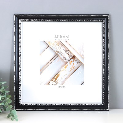 Фоторамка для фото 30×30 см Gallery, чёрный, (пластиковый экран)