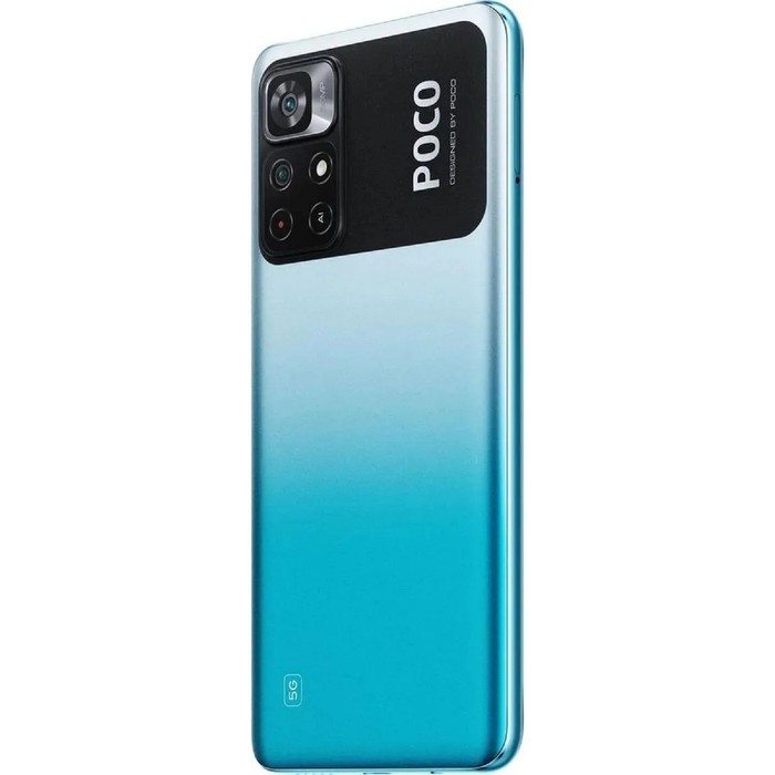 Смартфон Xiaomi POCO M4 Pro 5G NFC RU, 6.6'', IPS, 4Гб, 64Гб, 50 Мп, 16Мп, 5000 мАч, синий - фото 51321198
