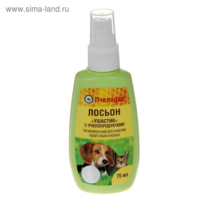 Гигиенический лосьон "Ушастик" для очистки ушей собак, 75 мл - Фото 1