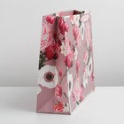 Пакет подарочный ламинированный горизонтальный, упаковка, Flower, L 40 х 31 х 11,5 см 7164777 - фото 16305189