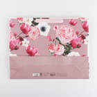 Пакет подарочный ламинированный горизонтальный, упаковка, Flower, L 40 х 31 х 11,5 см 7164777 - фото 16305191