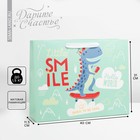 Пакет подарочный ламинированный горизонтальный, упаковка, «Smile», L 40 х 31 х 11,5 см - фото 295545491