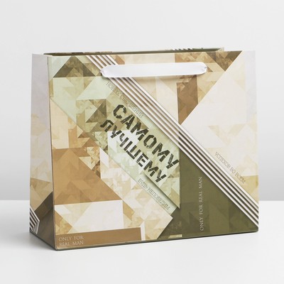 Пакет подарочный ламинированный, упаковка, «Best», ML 27 х 23 х 11.5 см