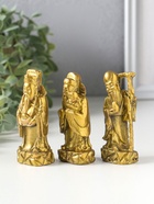 Набор фигурок гипс «Три восточных старца», состаренное золото, 11 см  (артикул 7777213)  большой выбор товаров оптом и в розницу по низким ценам с доставкой