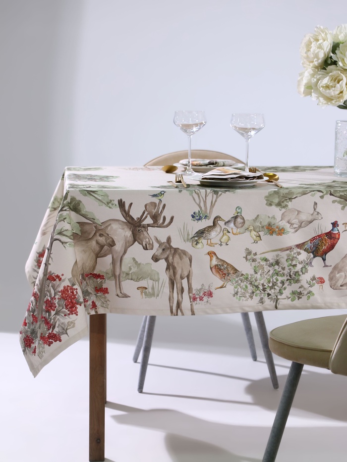 Набор кухонный «Этель» Forest landscape: скатерть 148×183±2 см с ГМВО, салфетка 40×40 см - 8 шт.