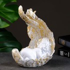 Подсвечник "Ангелочек спит на крыле" 23см - фото 23266015