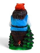 Садовая фигура из полистоуна «Баба Яга с поросёнком», 20×20×34 см - Фото 5