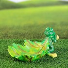 Садовая фигура "Лягушка тянет листок" 28х11см - Фото 3