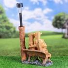 Садовая фигура "Сурикаты под фонарем" 45х27х20см - фото 24514926