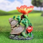 Садовая фигура "Черепашки-семья" 26х20х14см - фото 21536515
