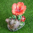 Садовая фигура "Черепашки-семья" 26х20х14см - фото 21536517