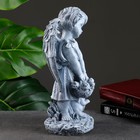 Фигура "Ангел-девочка с корзинкой и зайцем" 30см - фото 33323940