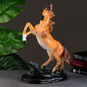 Фигура "Лошадь в яблоках" на подставке, 41см