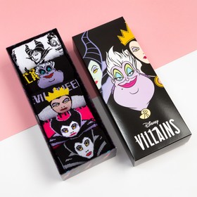 Набор носков "Villains", Disney, 5 пар, 22-24 см