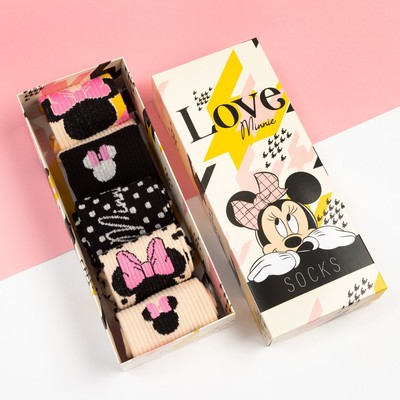 Носки детские Love Minnie, Минни Маус, 5 пар, 23-25 см