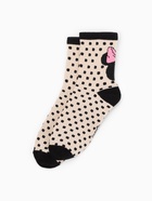 Носки для девочки KAFTAN «Мышка», набор 5 пар, чёрно-бежевые, 23-25 см 6896720