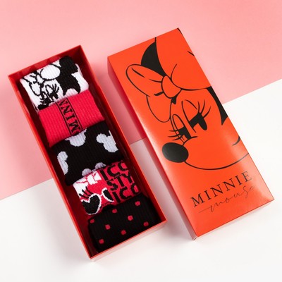Носки детские Minnie Mouse, Минни Маус, набор 5 пар, 22-24 см